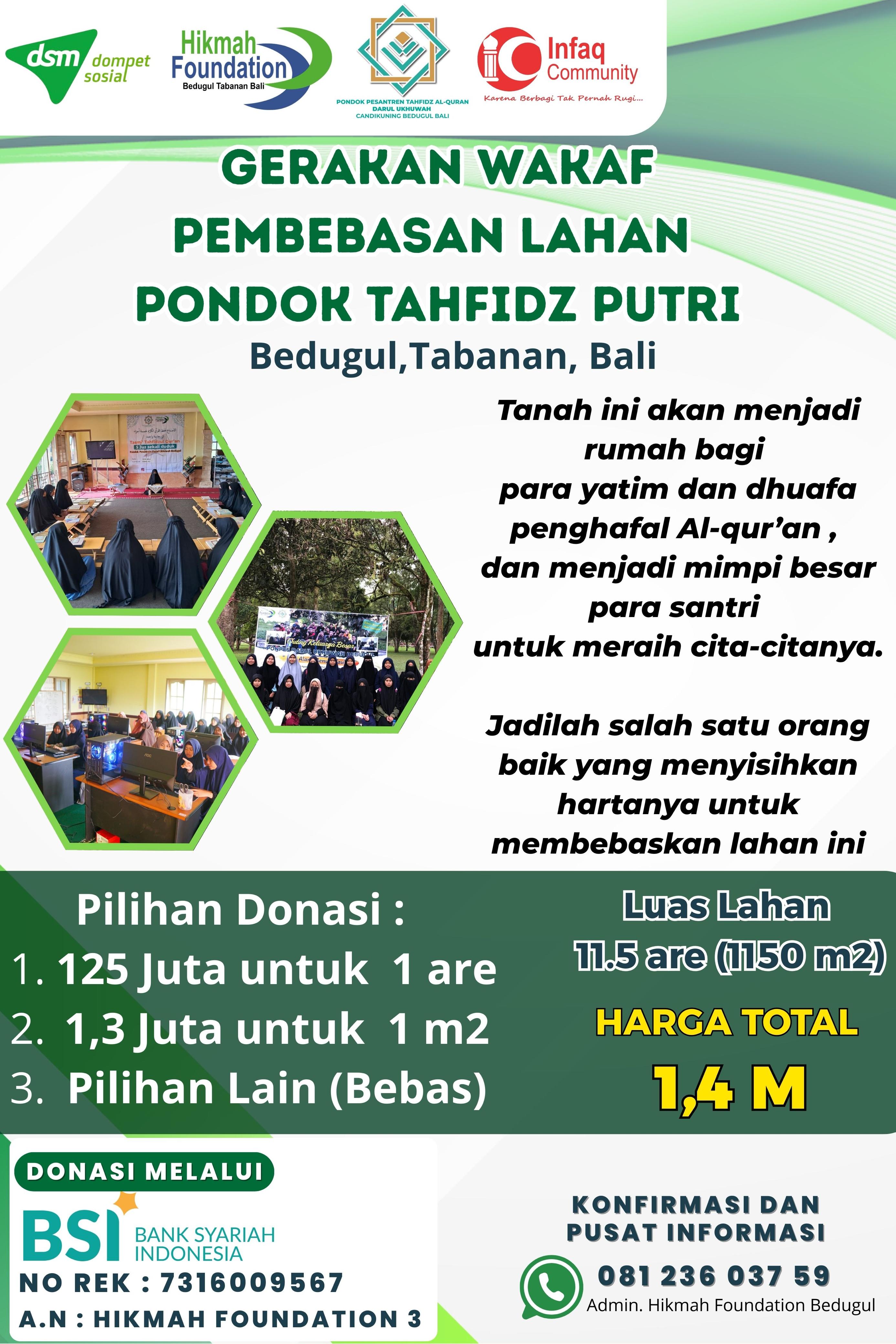 Poster Wakaf Pembebasan Lahan